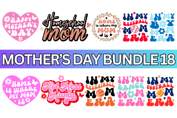 Floral Mom Mama SVG PNG Bundle