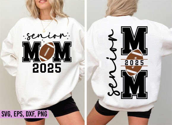 Senior Football Mom 2025 SVG