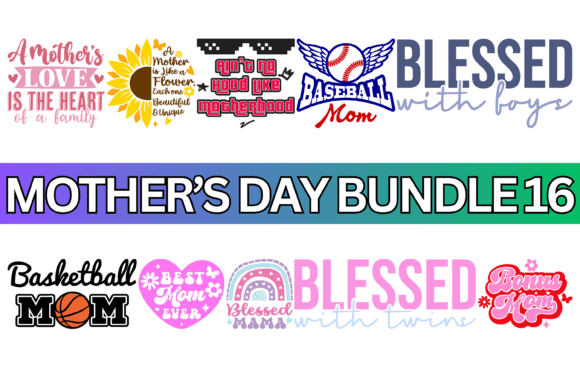 Trendy Mom Life SVG PNG Bundle